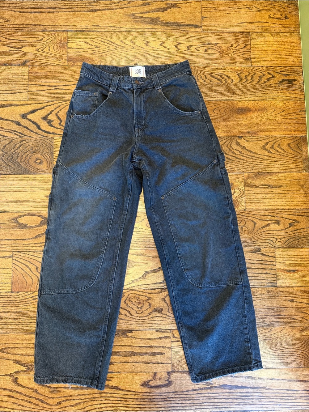 BDG Women's Black Bella Baggy Carpenter Jeans